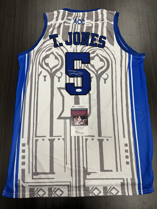Tyus Jones Signed Duke Blue Devils Jersey JSA COA