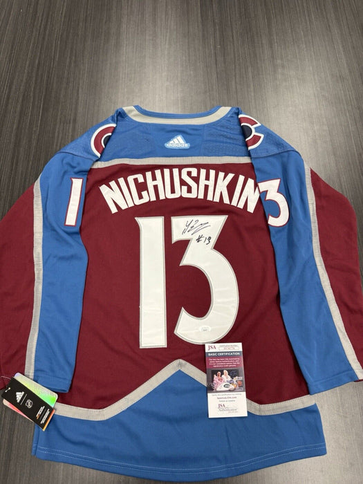 Valeri Nichushkin Signed Colorado Avalanche Jersey JSA COA