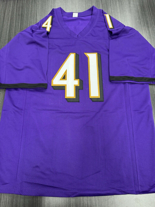 Daryl Worley Signed Baltimore Ravens Custom Jersey Beckett COA