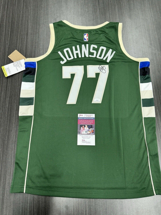 AJ Johnson Signed Milwaukee Bucks Jersey JSA COA