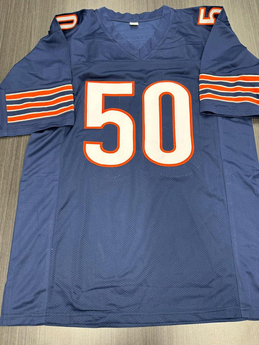 Mike singletary Signed Chicago Bears Custom Jersey PSA COA