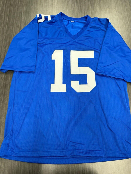 Tommy Devito Signed New York Giants Custom Jersey Beckett COA