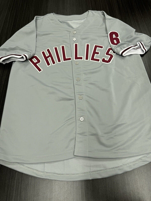 Chase Utley Signed Philadelphia Phillies Custom Jersey PSA COA