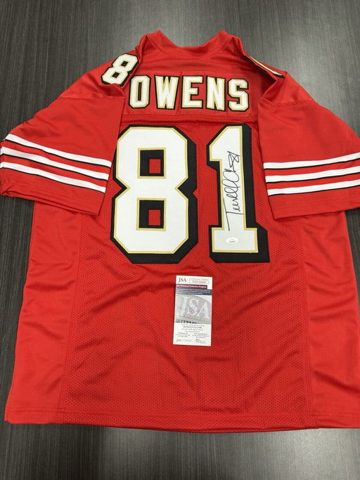Terell Owens Signed San Francisco 49ers Custom Jersey JSA COA