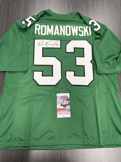 Bill Romanowski Signed New York Jets Custom Jersey JSA COA