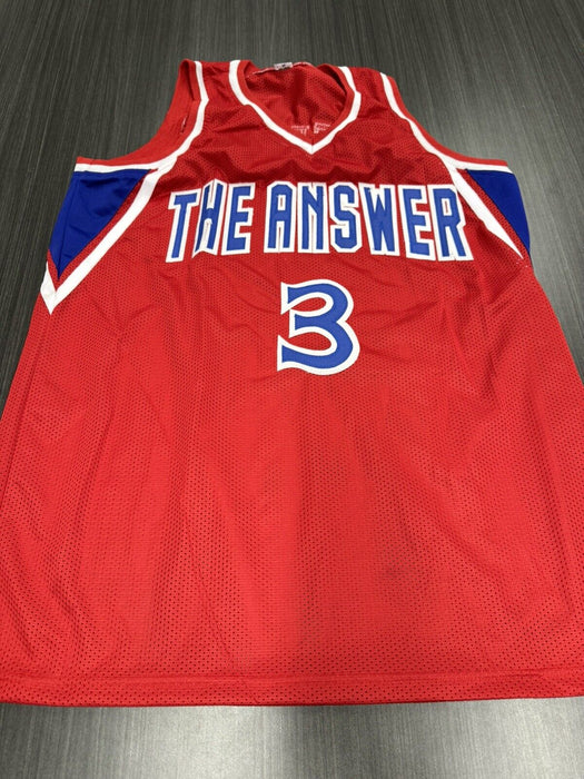 Allen Iverson Signed Philadelphia 76ers Custom Jersey Beckett COA