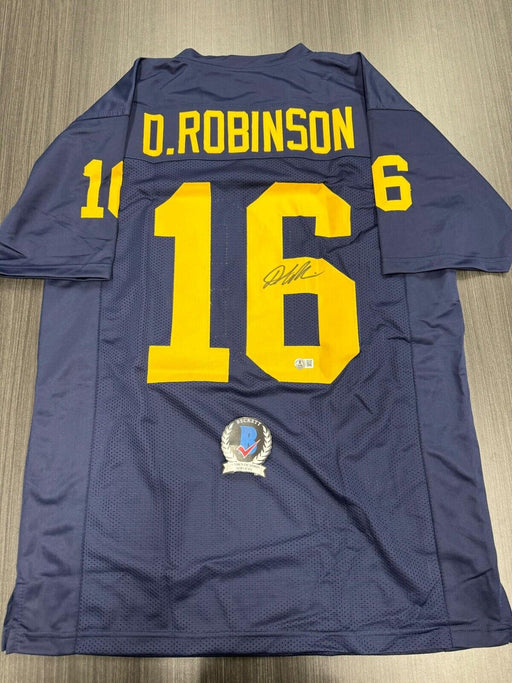 Denard Robinson Signed Michigan Wolverines Custom Jersey Beckett COA
