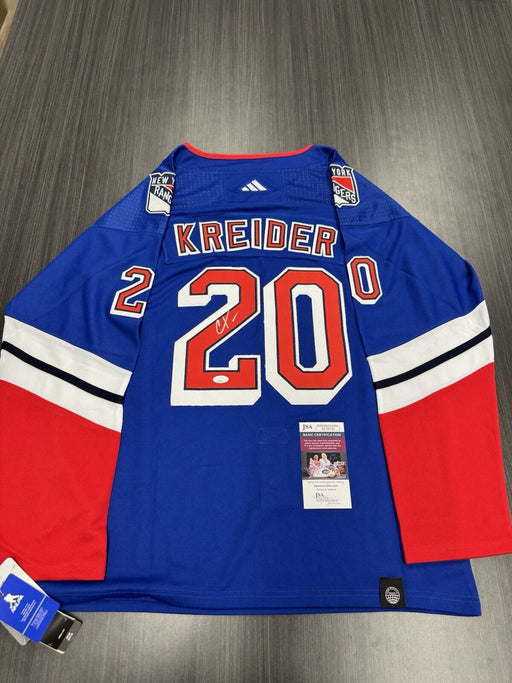 Chris Kreider Signed New York Rangers Jersey JSA COA