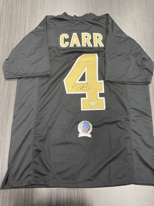 Derek Carr Signed New Orleans Saints Custom Jersey Beckett COA