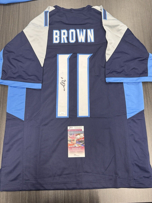AJ Brown Signed Tennesee Titans Custom Jersey JSA COA