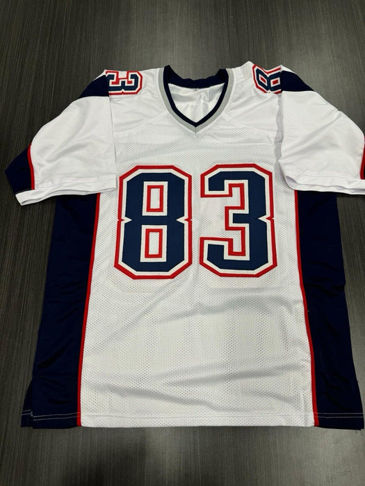 Deion branch Signed New England Patriots Custom Jersey PSA COA