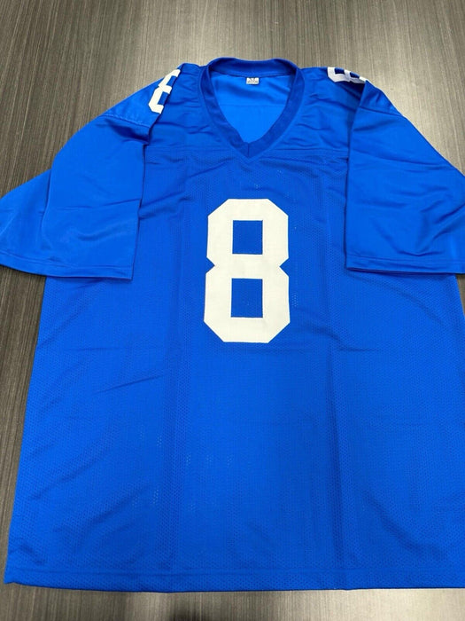 Daniel jones Signed New York Giants Custom Jersey Beckett COA