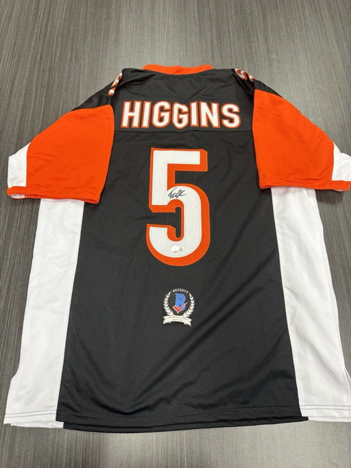 Tee Higgins Signed Cincinnati Bengals Custom Jersey Beckett COA