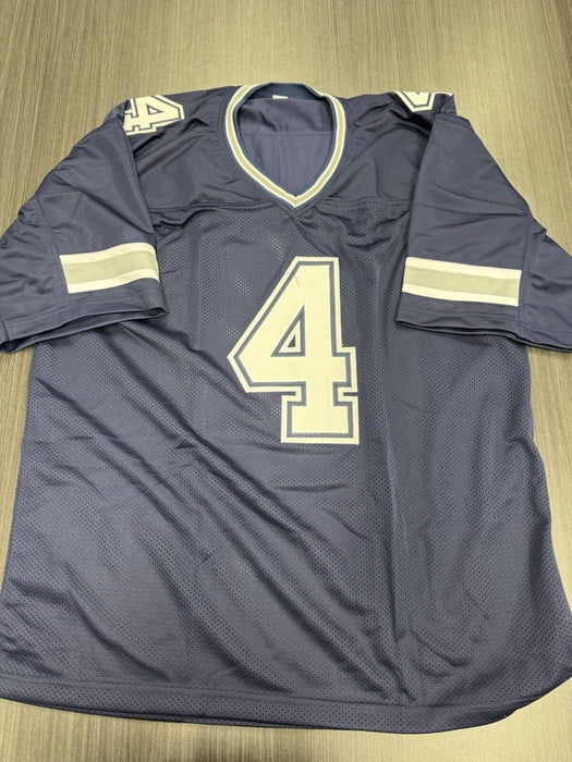 Dak Prescott Signed Dallas Cowboys Custom Jersey Beckett COA