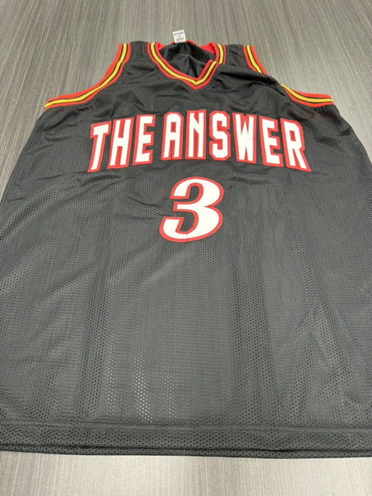 Allen Iverson Signed Philadelphia 76ers Custom Jersey Beckett COA