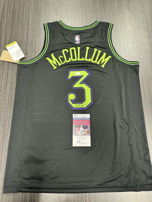 CJ McCollum Signed New Orleans Pelicans Jersey JSA COA