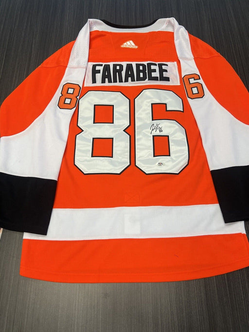 Joel Farabee Signed Philadelphia Flyers Jersey PSA DNA COA
