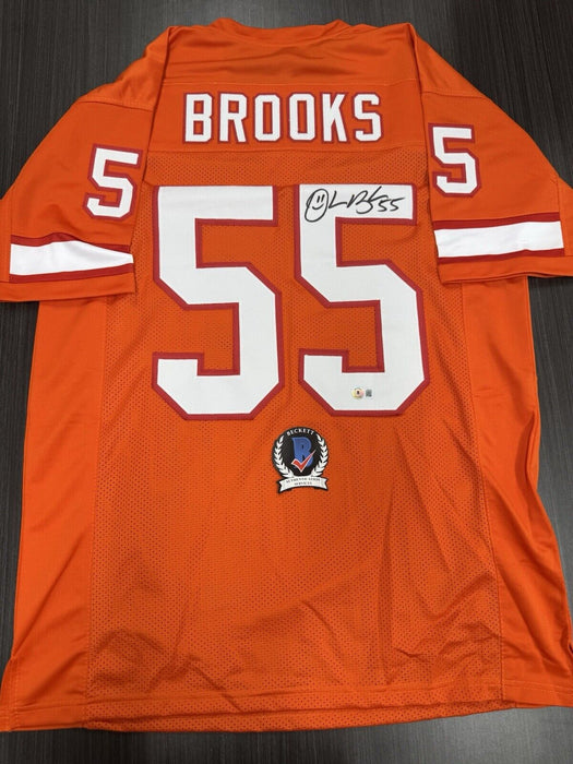Derrick Brooks Signed Tampa Bay Buccaneers Custom Jersey Beckett COA