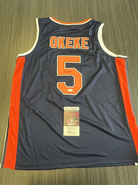 Chuma Okeke Signed Auburn Tigers Jersey JSA COA