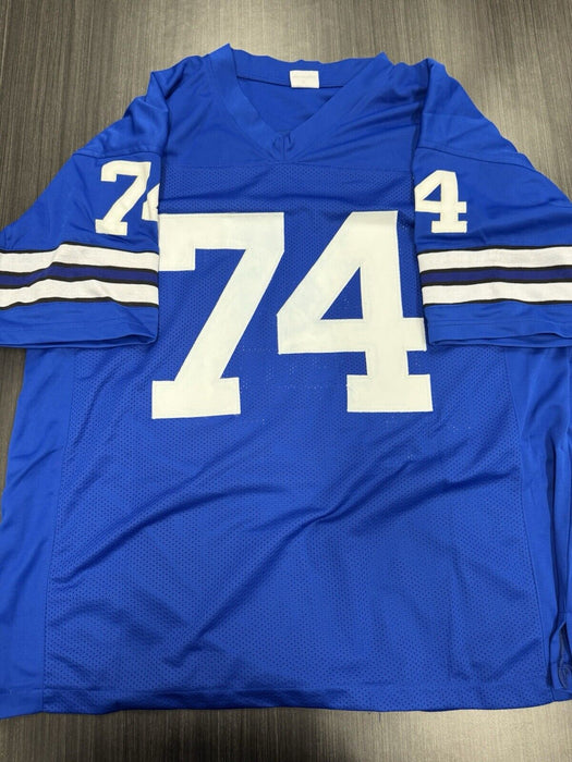 Bob Lilly Signed Dallas Cowboys Custom Jersey JSA COA