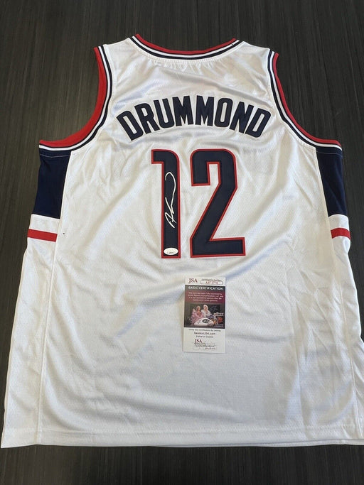 Andre Drummond Signed Uconn Huskies Jersey JSA COA