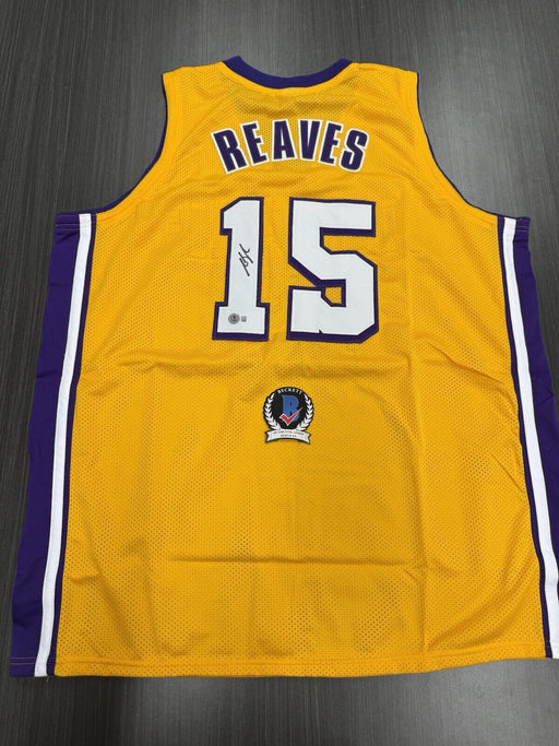 Austin Reaves Signed Los Angeles Lakers Custom Jersey Beckett COA