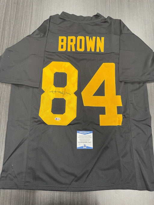 Antonio Brown Signed Pittsburgh Steelers Custom Jersey Beckett COA
