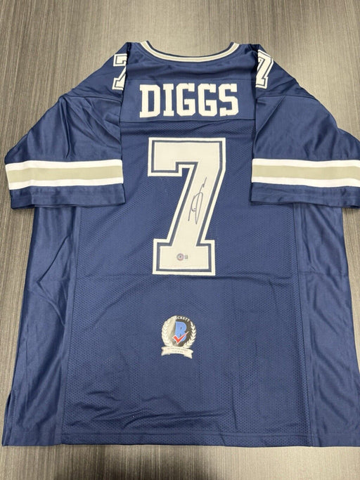 Trevon Diggs Signed Dallas Cowboys Custom Jersey Beckett COA
