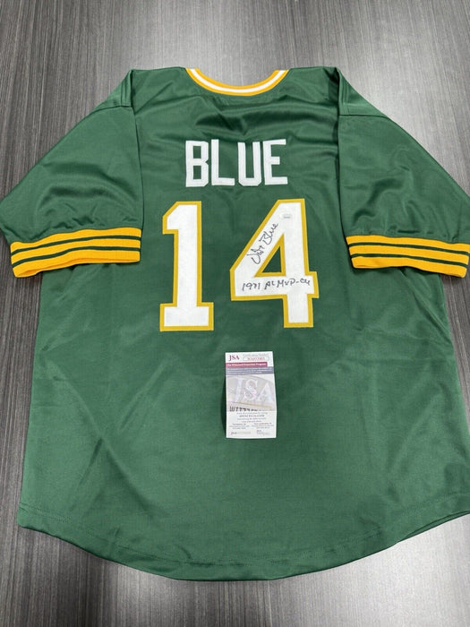 Vida Blue Signed Oakland Athletics Custom Jersey JSA COA