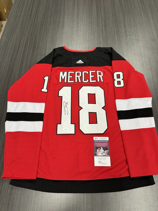 Dawson Mercer Signed New Jersey Devils Jersey JSA COA