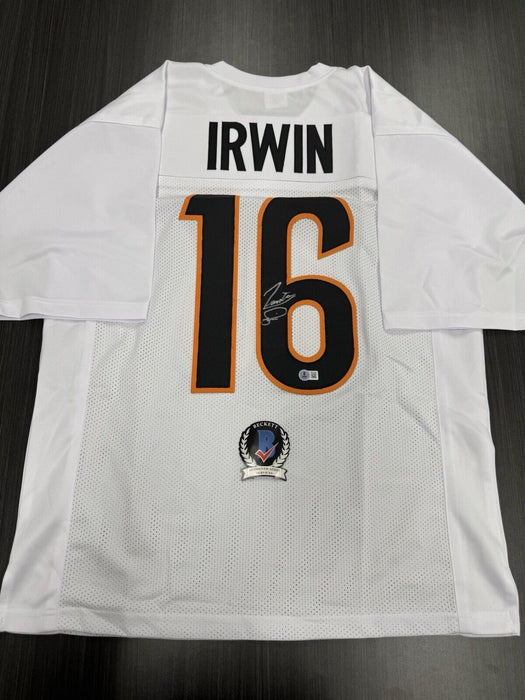 Trenton Irwin Signed Cincinnati Bengals Custom Jersey Beckett COA