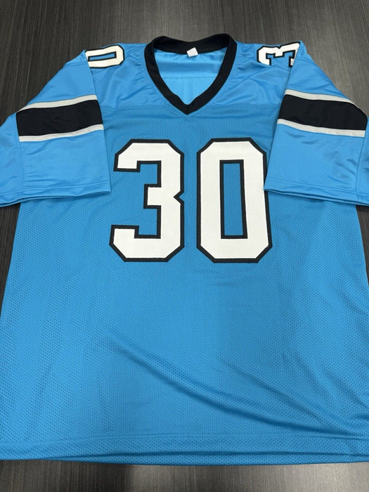 Chuba Hubbard Signed Carolina Panthers Custom Jersey Beckett COA
