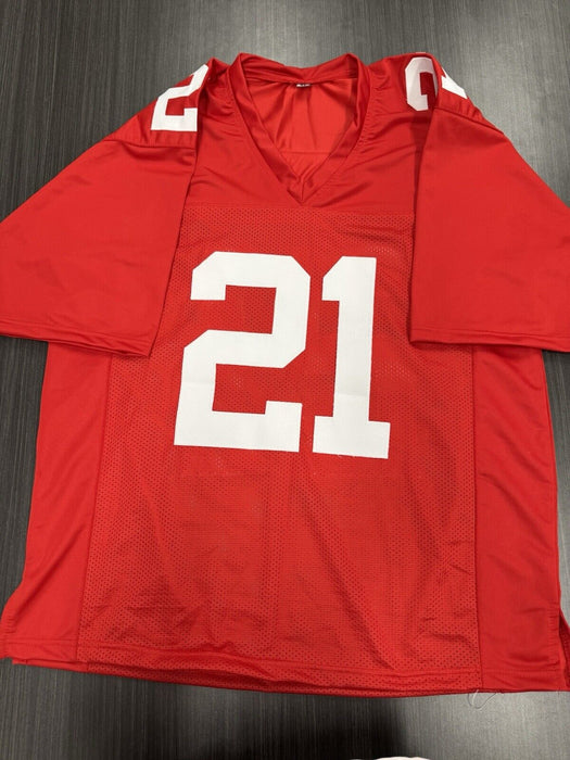 Tiki Barber Signed New York Giants Custom Jersey PIA COA