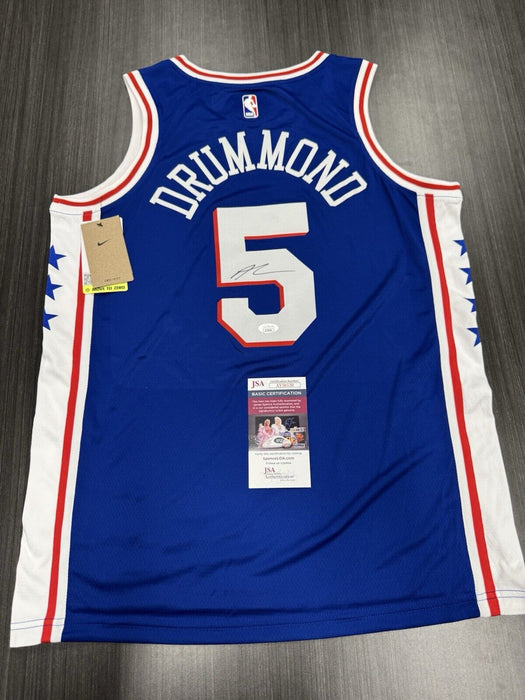 Andre Drummond Signed Philadelphia 76ers Jersey JSA COA