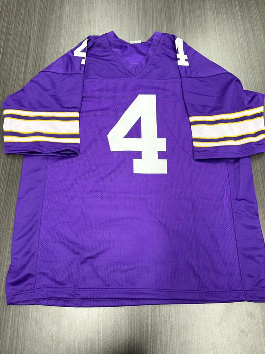 Brett Favre Signed Minnesota Vikings Custom Jersey Beckett COA