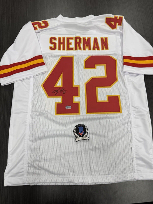 Anthony Sherman Signed Kansas City Chiefs Custom Jersey Beckett COA