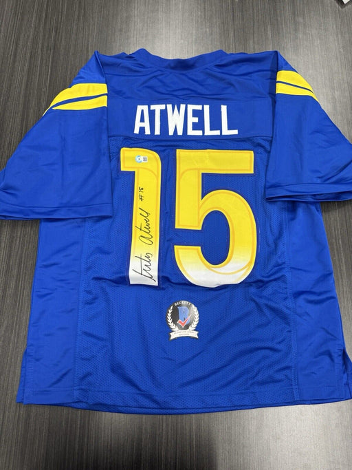 Tutu Atwell Signed Los Angeles Rams Custom Jersey Beckett COA