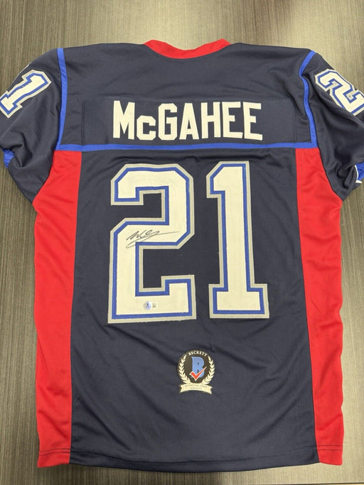 Willis McGahee Signed Buffalo Bills Custom Jersey Beckett COA