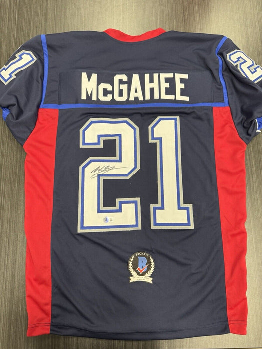 Willis McGahee Signed Buffalo Bills Custom Jersey Beckett COA