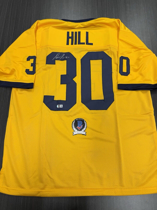 Dax Hill Signed Michigan Wolverines Custom Jersey Beckett COA