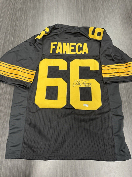 Alan Faneca Signed Pittsburgh Steelers Custom Jersey TSE COA