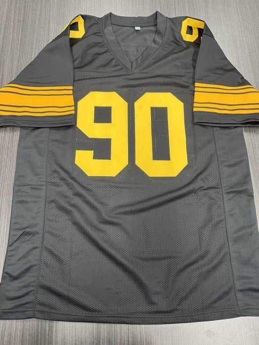 TJ Watt Signed Pittsburgh Steelers Custom Jersey Beckett COA