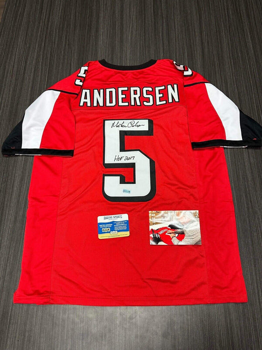 Morten Andersen Atlanta Falcons Autographed Custom Jersey Radtke Inscribed