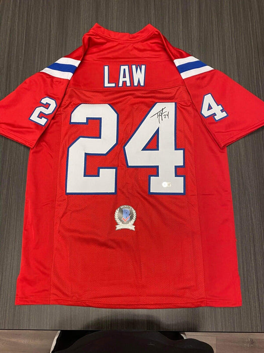 Ty Law New England Patriots Autographed Custom Jersey Beckett