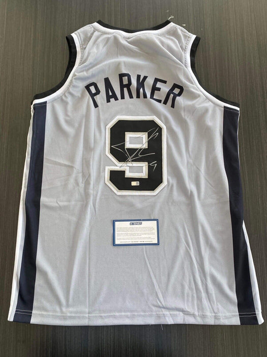 Tony Parker San Antonio Spurs Autographed Authentic Jersey JSA Inscribed