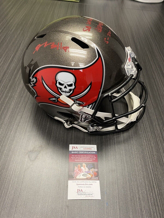 Antonio Brown Tampa Bay Buccaneers Autographed  Full Size Helmet JSA Inscribed