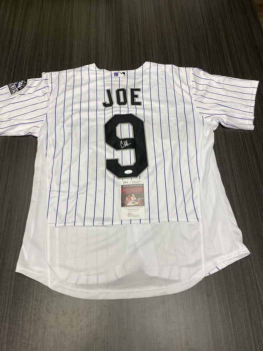Connor Joe Colorado Rockies Autographed Custom Jersey JSA