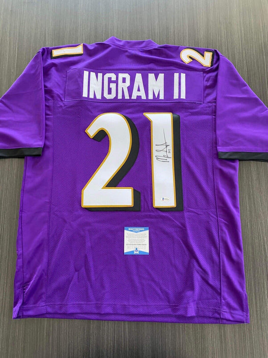 Mark Ingram II Baltimore Ravens Autographed Custom Jersey Beckett