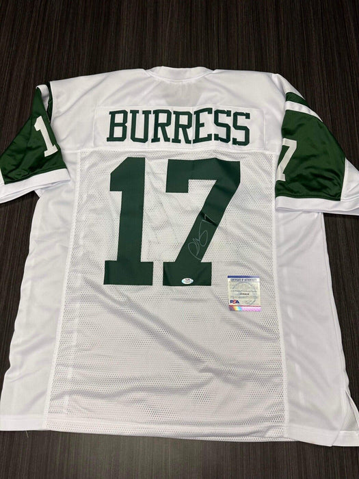 Plaxico Burress New York Jets Autographed Custom Jersey PSA