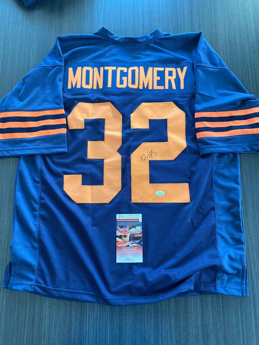 David Montgomery Chicago Bears Autographed Custom Jersey JSA